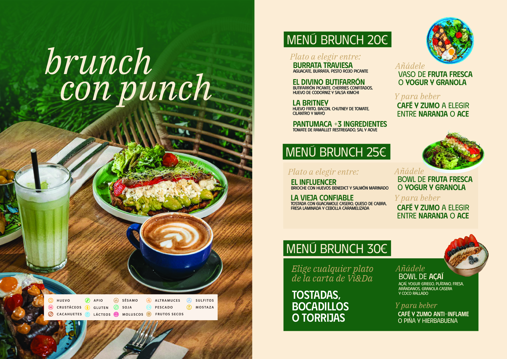 Vianda Menu Grupos y Eventos – Vianda Brunch – Palma de Mallorca